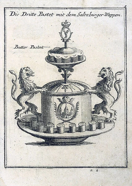 Die dritte Pastet mit dem Saltzburger Wappen