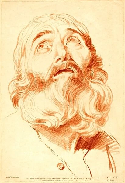 Gilles Demarteau, the Elder after Edme Bouchardon, French (1722-1776), Head of a Man
