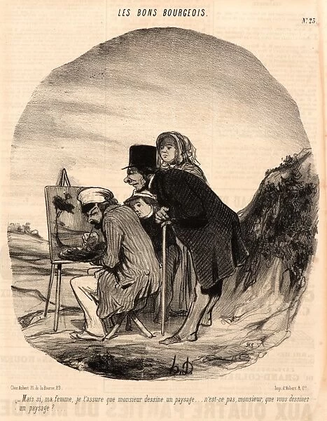 Honore Daumier (French, 1808 - 1879). Mais si, ma femme, je t assure... 1846