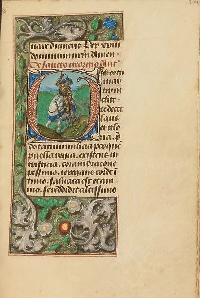 Initial G: Saint George and the Dragon
