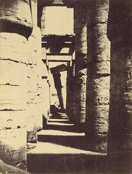 Interior view hypostyle hall Henry Cammas French