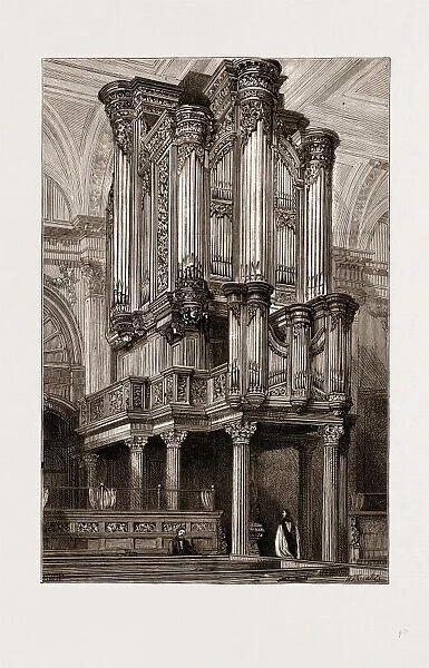 The New Organ in the Church of St. Lawrence Jewry, Gresham Street, London, Uk, 1875