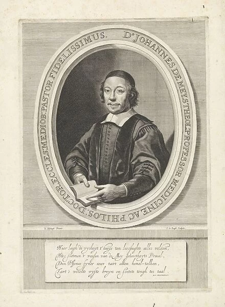 Portrait Johannes de Mey Bust portrait theologian Johannes de Mey