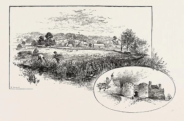 Rockingham Village and Castle (Left), Gateway of the Castle (Right), Uk