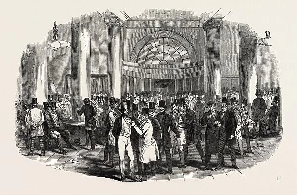 Stock Exchange, the Interior, Uk, 1847