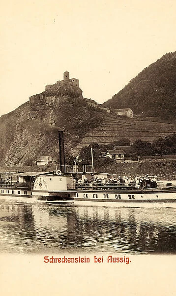 Strekov castle Konigstein Ship 1892