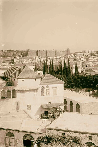 View Tripoli old castle 1900 Lebanon