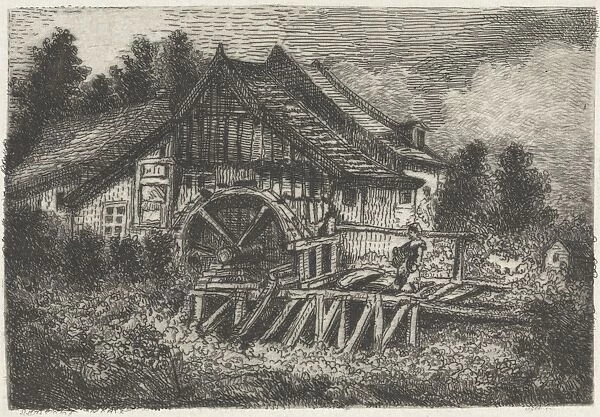 Watermill, Arnoud Schaepkens, 1831 - 1904