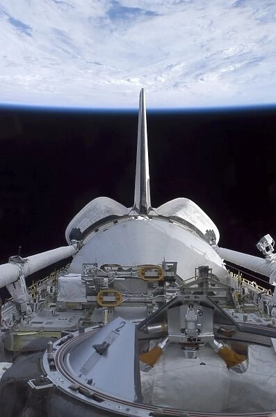 Space Shuttle Discoverys cargo bay