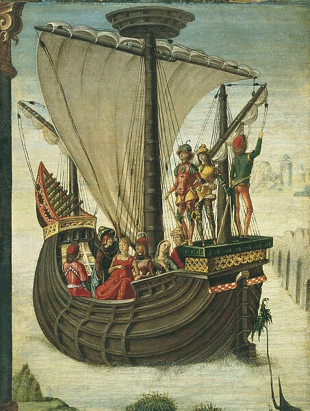The Argonauts leaving Colchis, c. 1480. Artist: De Roberti, Ercole (c. 1450-1496)