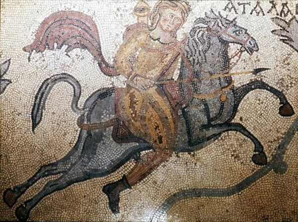 Atlanta on Horseback, Carthage Mosaic, c3rd century