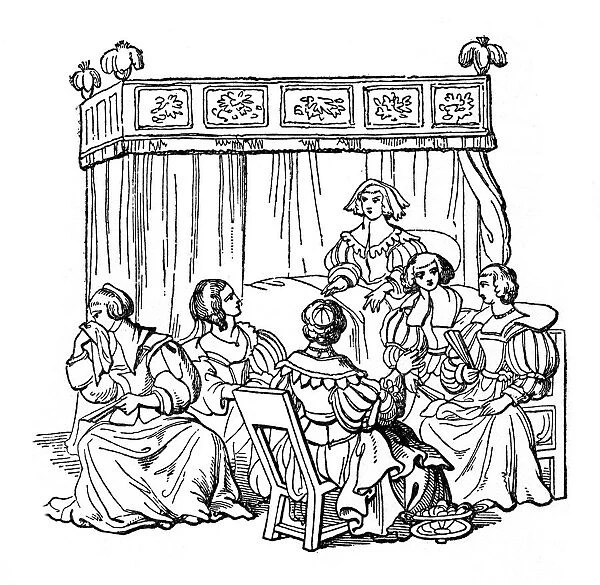 A bedroom party, 1631, (1910)