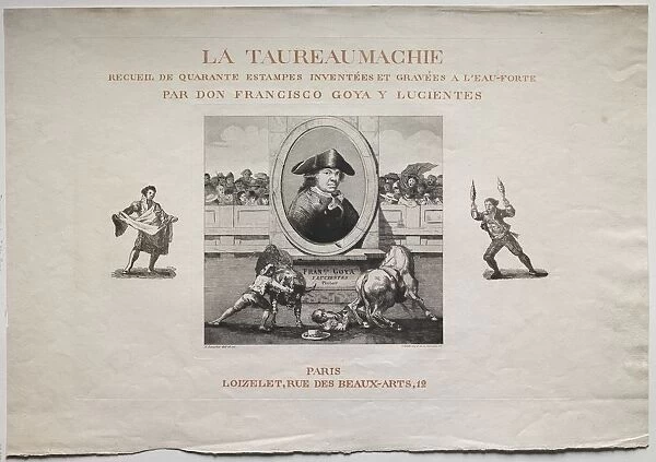 Bullfights: Title Page, 1876. Creator: Francisco de Goya (Spanish, 1746-1828)
