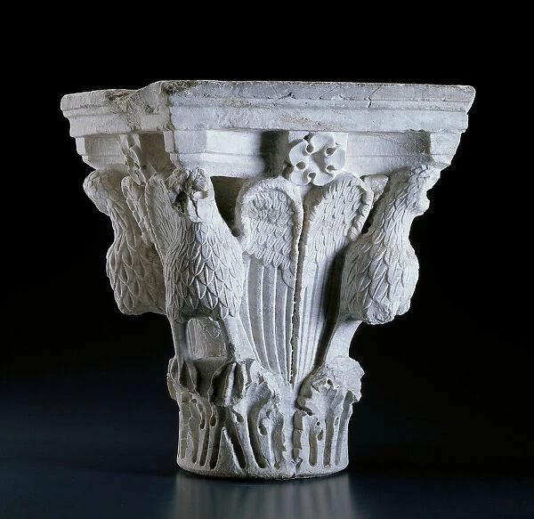 Capital with Eagles, 1230  /  40. Creator: Unknown