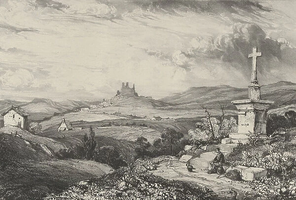 Chateau de Larderole, 1832. Creator: Godefroy Engelmann