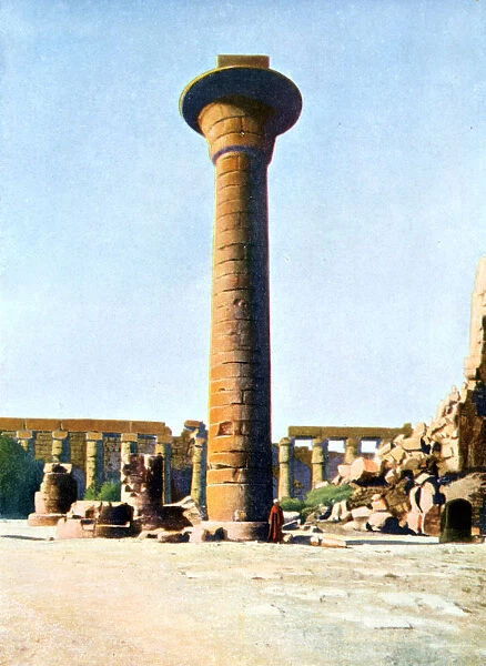 One of the Columns of King Taharqa, Karnak, Egypt, 20th Century