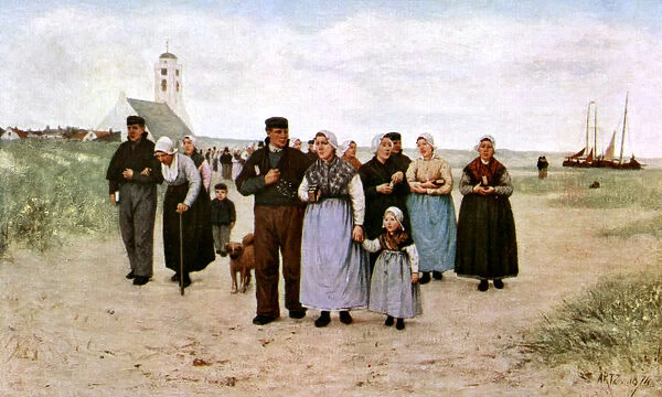 Coming From Church, 1926