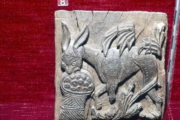 Coptic Woodcarving of Donkey, 6th century