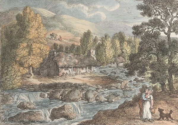 A Cornish Waterfall, from Views in Cornwall, 1812. 1812