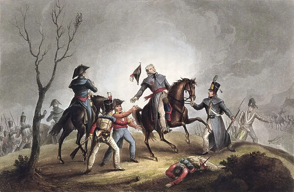 Death of Sir John Moore, La Coruna, Spain, 17th January 1809 (1815)