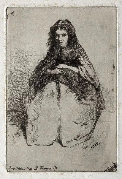 Twelve Etchings from Nature: Fumette, 1858. Creator: James McNeill Whistler (American, 1834-1903)