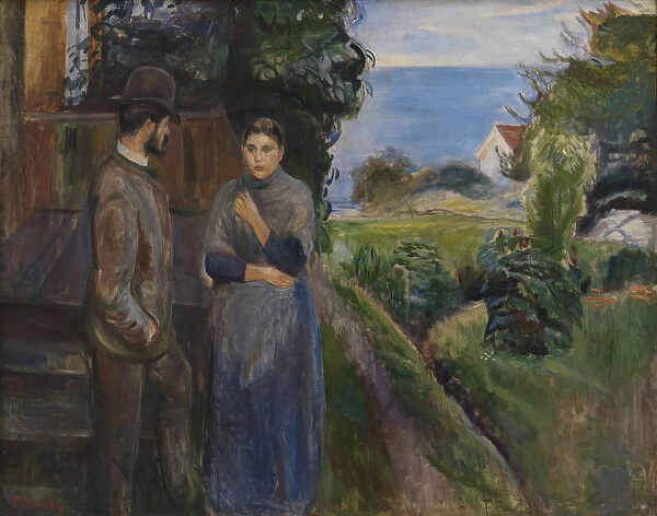 Evening Talk, 1889. Creator: Munch, Edvard (1863-1944)