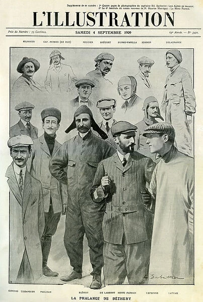 Famous aviators, cover of L Illustration, 4 September 1909