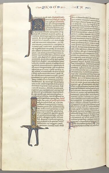 Fol. 476v, James, historiated initial I, James standing with a scroll, c. 1275-1300