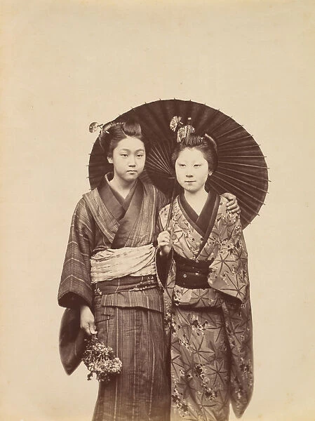 Geisha Girls, ca. 1880. Creator: Unknown