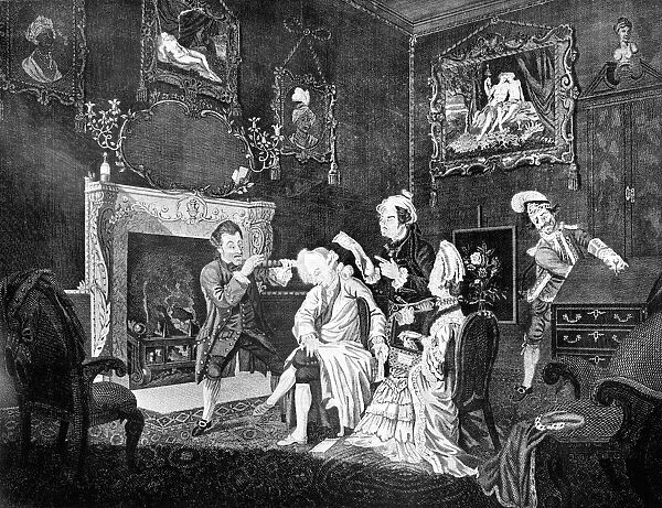 A Gentlemans Dressing Room, 1771. Artist: J Golder