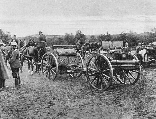 German artillery, World War I, 1915