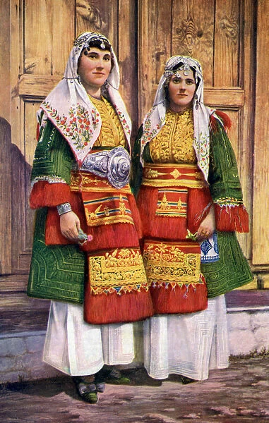 Two Greek women, 1922. Artist: LG Popoff