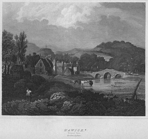Hawick. (General View. ) Roxburghshire, 1814. Artist: John Greig