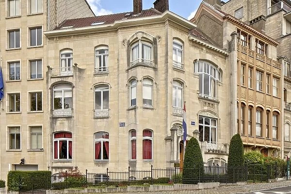 Hotel van Eetvelde, 2 Av. Palmerston, Brussels, Belgium, (1898), c2014-c2017. Artist
