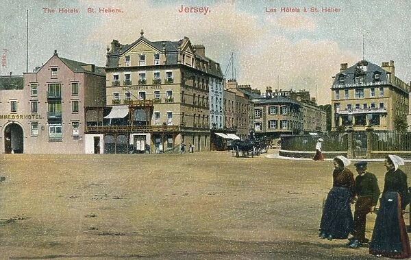 Hotels in St Helier, Jersey, c1907
