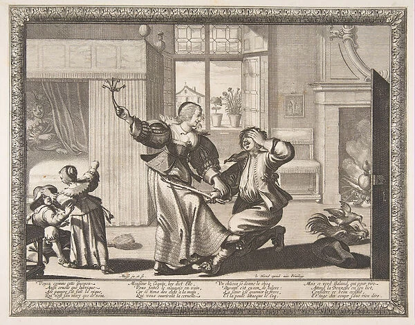 Husband-Beater, ca. 1633. Creator: Abraham Bosse