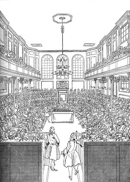 Interior of the House of Commons in 1742 (1905)