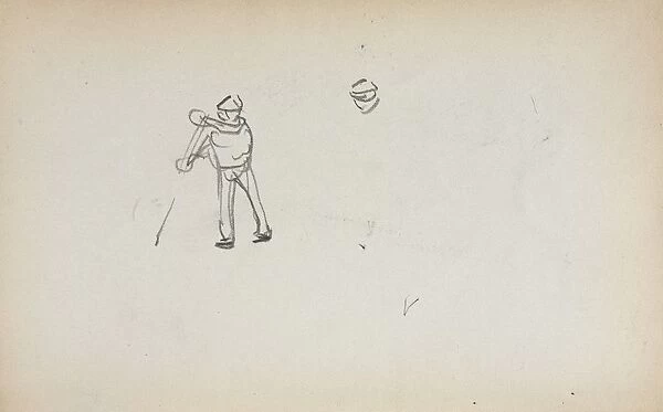 Italian Sketchbook: Gondolier (page 13), 1898-1899. Creator: Maurice Prendergast (American