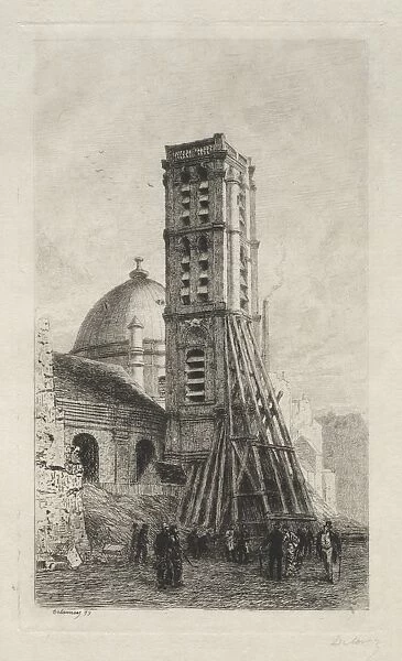 LEglise Saint-Roch. Creator: Alfred Alexandre Delauney (French, 1830-1894)