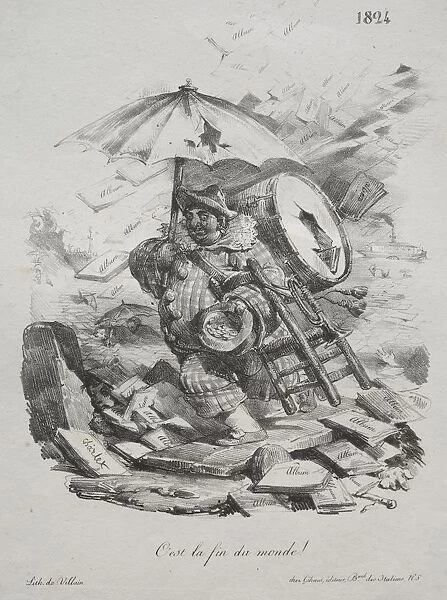 Lithographic Sketches: It is the End of the World! (frontispiece), 1824