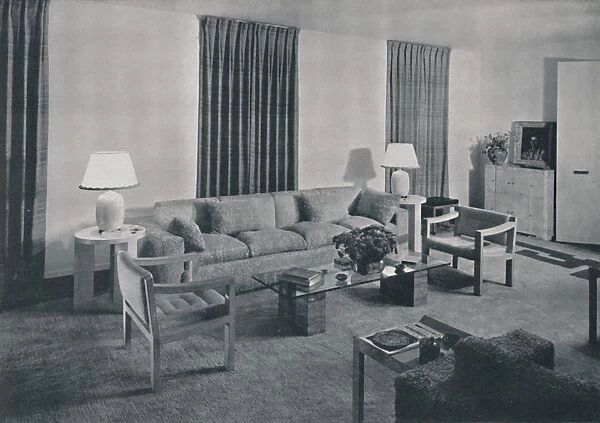 Living room in the apartment of Samuel A. Marx, 1942