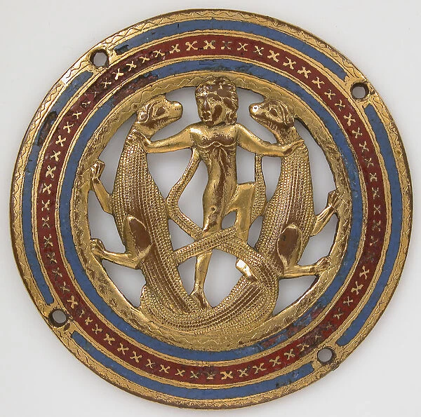 Medallion from a Coffret, French, ca. 1210. Creator: Unknown