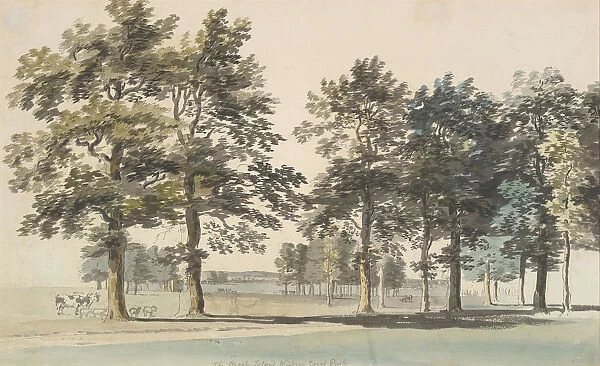 The Moat Island, Windsor Great Park, 1754-55 (?). Creator: Thomas Sandby