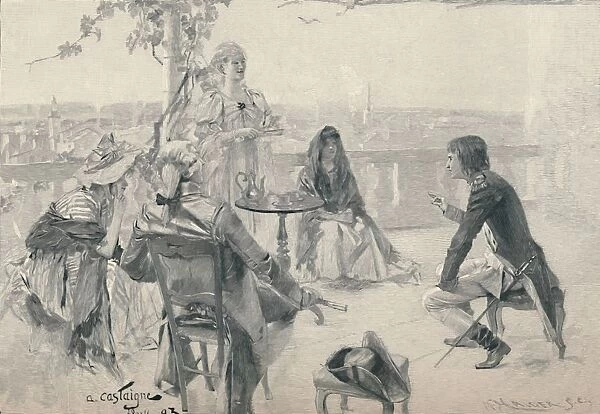 Napoleon in Society at Valence. 1785, (1896). Artist: M Haider