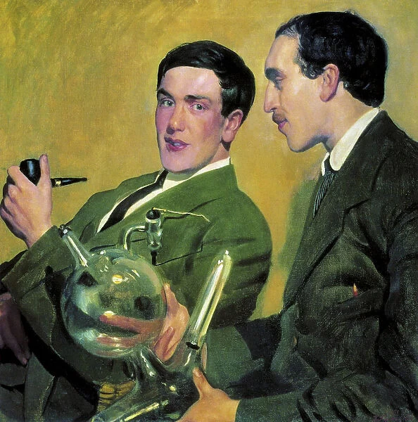 The physicists Pyotr Kapitsa (1894-1984) and Nikolay Semyonov (1896-1986), 1921
