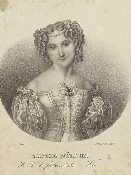 Portrait of the actress Sophie Müller (1803-1830), 1825-1829