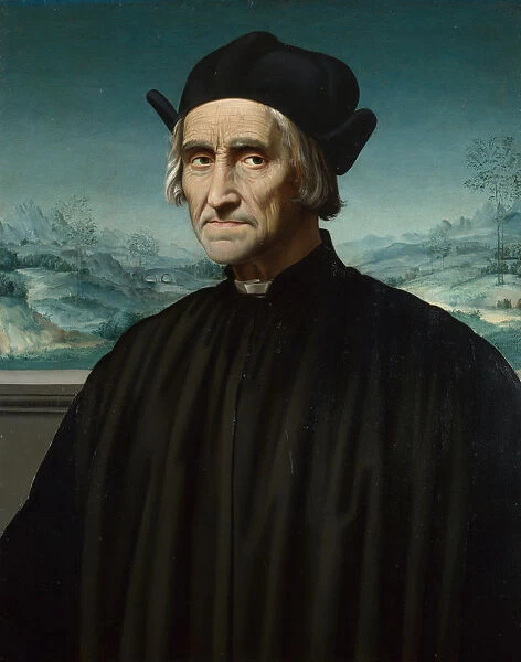 Portrait of Girolamo Benivieni (1453-1542), Between 1515 and 1520. Artist: Ghirlandaio, Ridolfo (1483-1561)