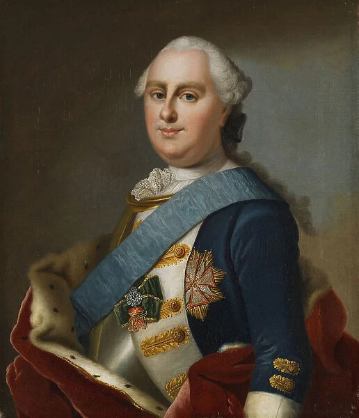 Portrait of Prince George William of Hesse-Darmstadt (1722-1782), ca 1760. Creator: Fiedler