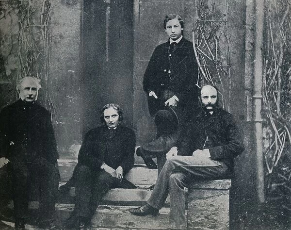 The Prince of Wales and his tutors at Oxford University, c1860 (1910)