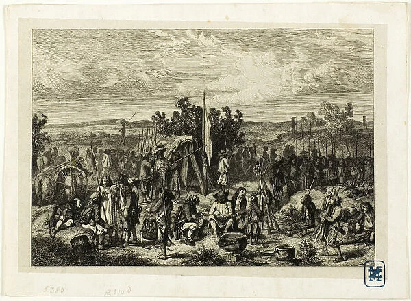 A Royalist Encampment, n. d. Creator: Charles Emile Jacque